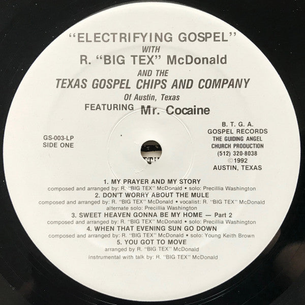 R. "Big Tex" McDonald, Texas Gospel Chips : Electrifying Gospel (LP)