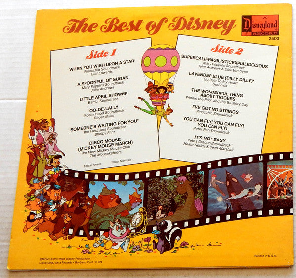 Various : The Best Of Disney Volume Two (LP, Comp, RP)