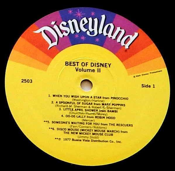 Various : The Best Of Disney Volume Two (LP, Comp, RP)