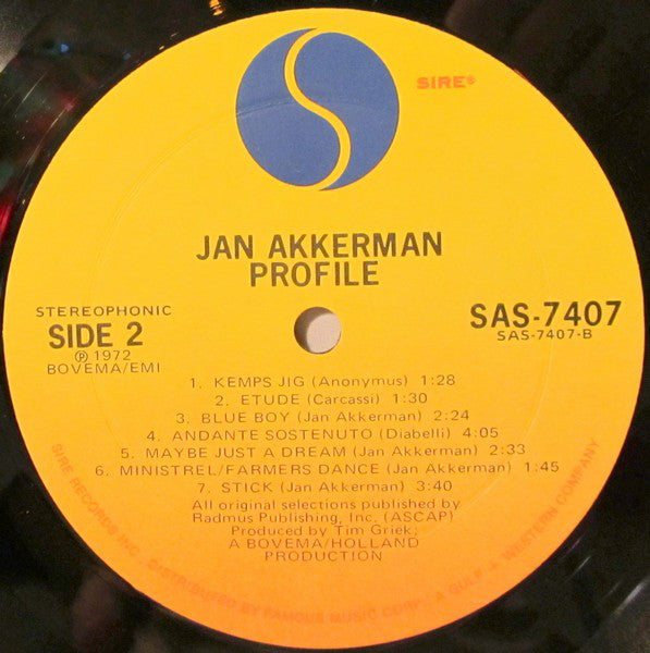 Jan Akkerman : Profile (LP, Album)