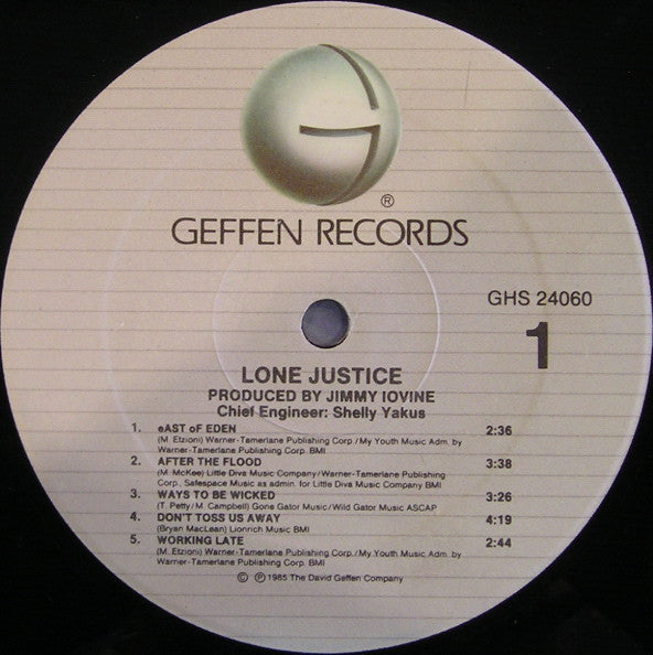 Lone Justice : Lone Justice (LP, Album, SRC)