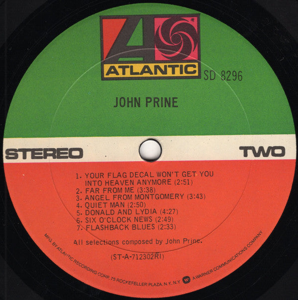 John Prine : John Prine (LP, Album, RE, Ric)