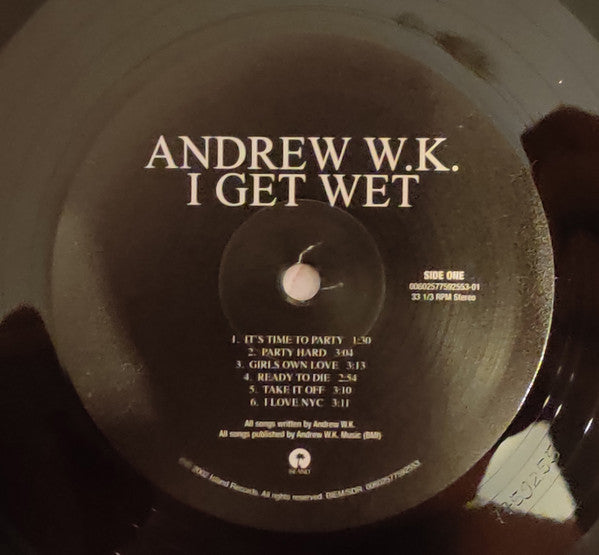 Andrew W.K. : I Get Wet (LP, Album, RE)