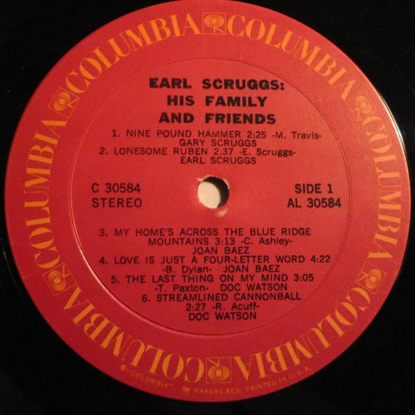 Earl Scruggs : Earl Scruggs Performing With His Family And Friends (LP, Album, Ter)