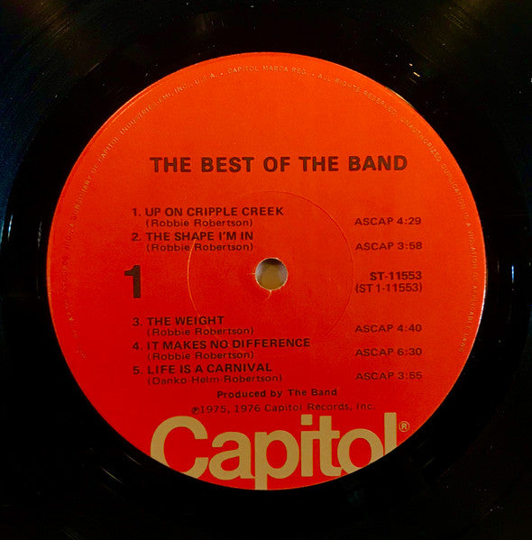 The Band : The Best Of The Band (LP, Comp, Jac)