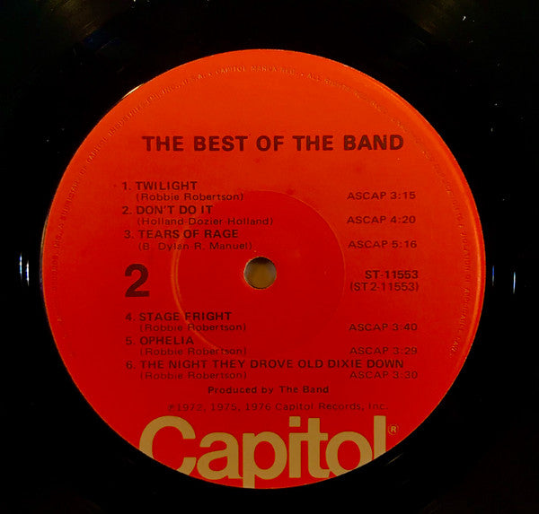 The Band : The Best Of The Band (LP, Comp, Jac)