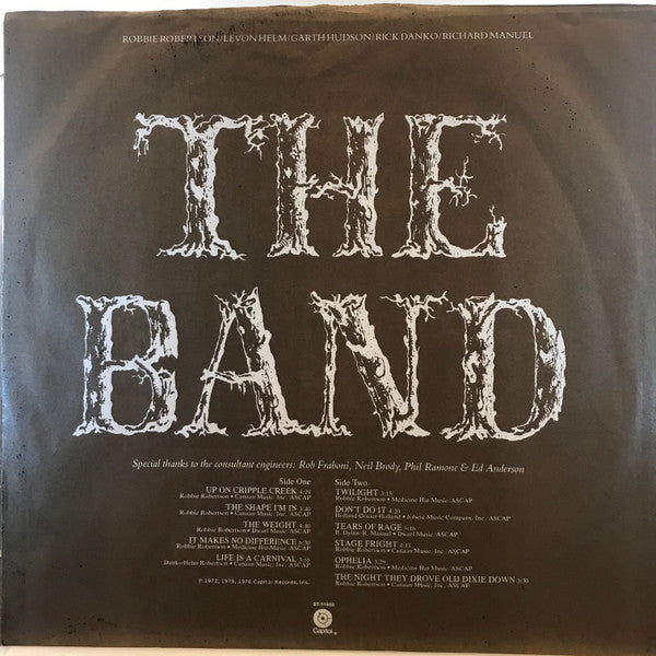 The Band : The Best Of The Band (LP, Comp, Jac)