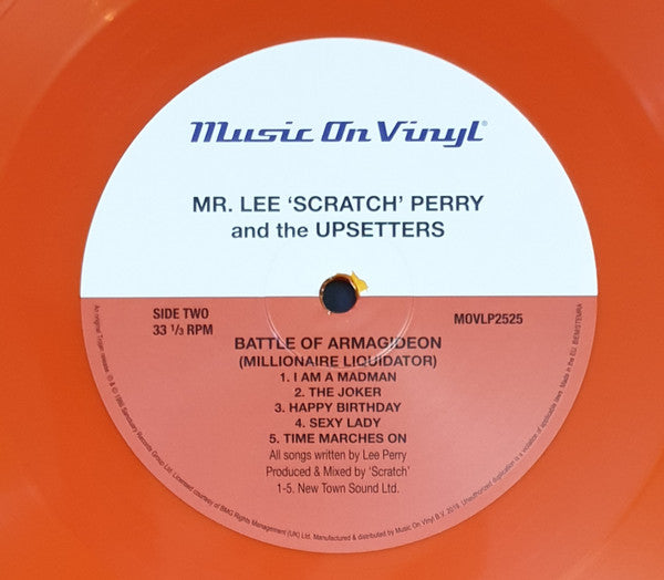 Mr. Lee 'Scratch' Perry And The Upsetters* : Battle Of Armagideon (Millionaire Liquidator) (LP, Album, Ltd, Num, RE, Ora)