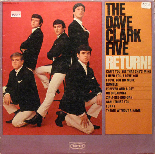 The Dave Clark Five : The Dave Clark Five Return! (LP, Album, Mono, Ter)