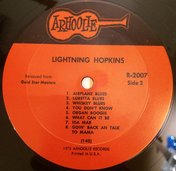 Lightning Hopkins* : Early Recordings (LP, Album, Comp, RE)
