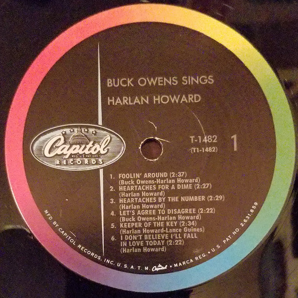 Buck Owens : Buck Owens Sings Harlan Howard (LP, Album, Mono, Los)