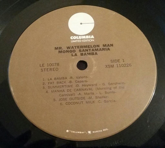 Mongo Santamaria : La Bamba (LP, Album, Ltd, RE)
