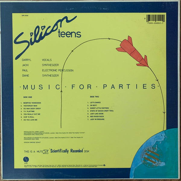 Silicon Teens : Music For Parties (LP, Album, Los)