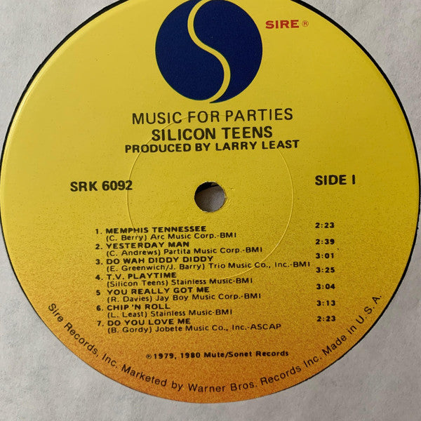 Silicon Teens : Music For Parties (LP, Album, Los)