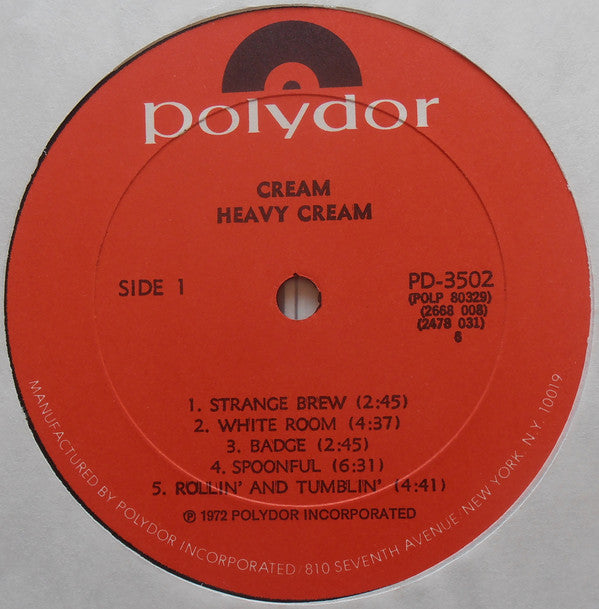 Cream (2) : Heavy Cream (2xLP, Comp, RE)