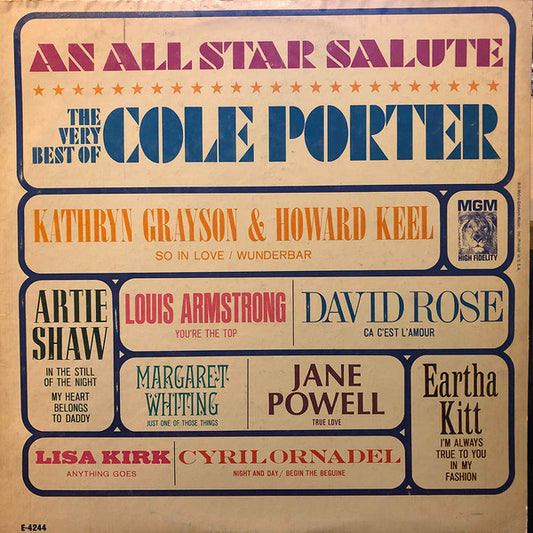 Various : The Very Best of Cole Porter (LP, Comp, Mono)