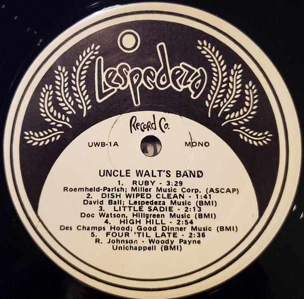 Uncle Walt's Band : Uncle Walt's Band (LP, Mono, Bla)