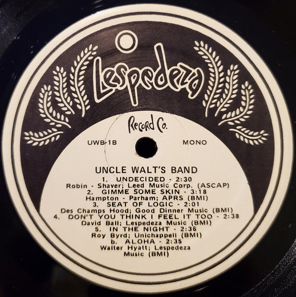 Uncle Walt's Band : Uncle Walt's Band (LP, Mono, Bla)