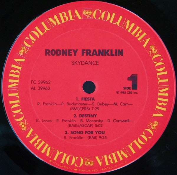 Rodney Franklin : Skydance (LP, Album)