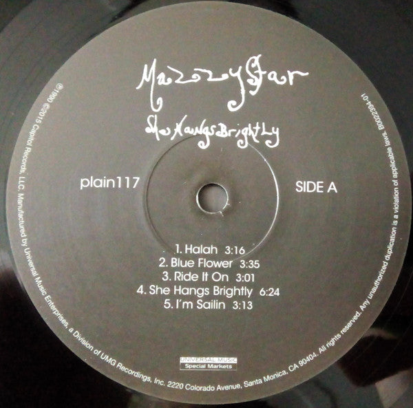 Mazzy Star : She Hangs Brightly (LP, Album, RE)