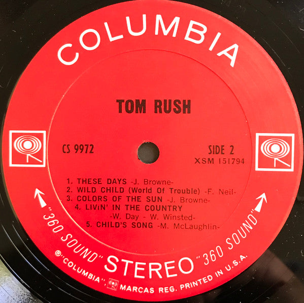 Tom Rush : Tom Rush (LP, Album, San)