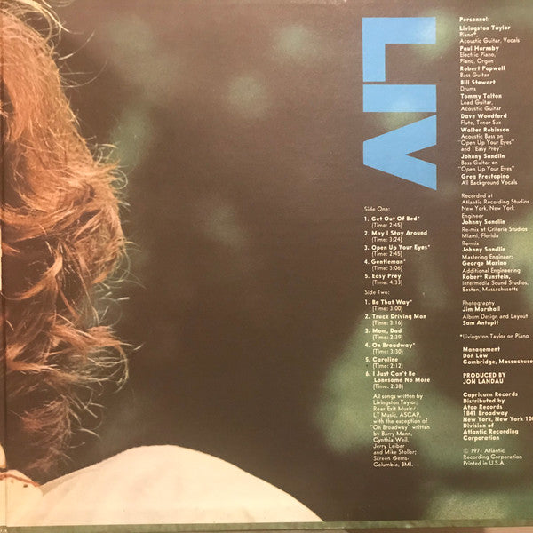 Livingston Taylor : Liv (LP, Album, RI )