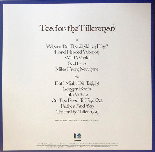 Yusuf Islam / Cat Stevens : Tea For The Tillerman² (LP, Album, Hal)