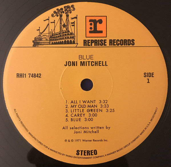 Joni Mitchell : Blue (LP, Album, RE, 180)