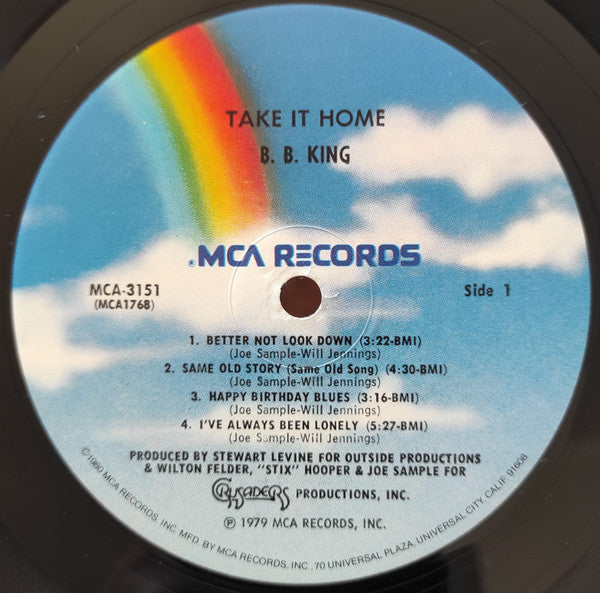 B.B. King : Take It Home (LP, Album)