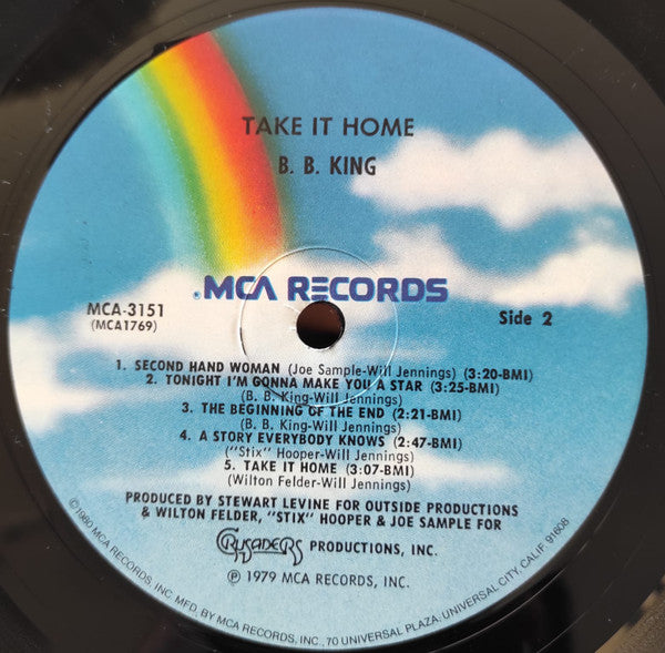 B.B. King : Take It Home (LP, Album)