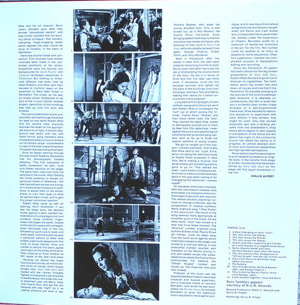 Leonard Bernstein : West Side Story (The Original Sound Track Recording) (2xLP, Album, Dlx, Ltd, Num, RE, Sol)