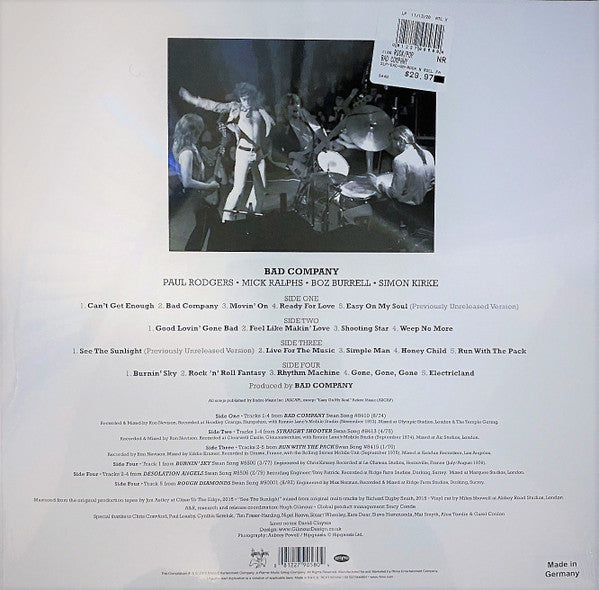Bad Company (3) : Rock 'N' Roll Fantasy The Very Best Of Bad Company (2xLP, Comp, Ltd, RE, Sil)