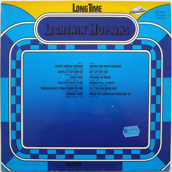 Lightnin' Hopkins : Long Time (LP, Comp)