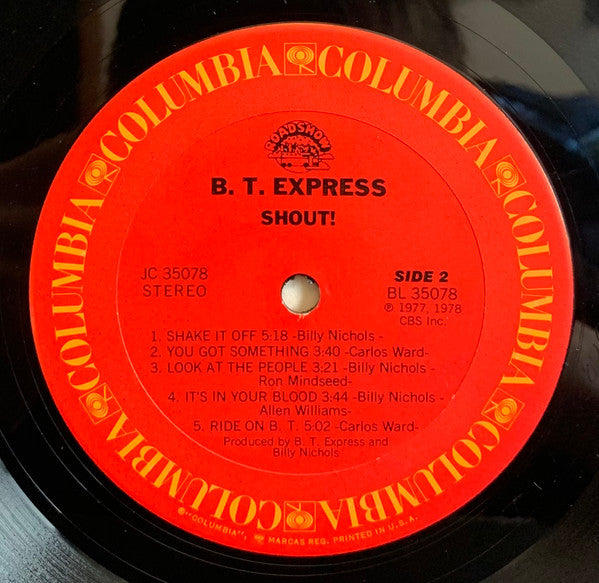 B.T. Express : Shout! (Shout It Out) (LP, Album, Ter)