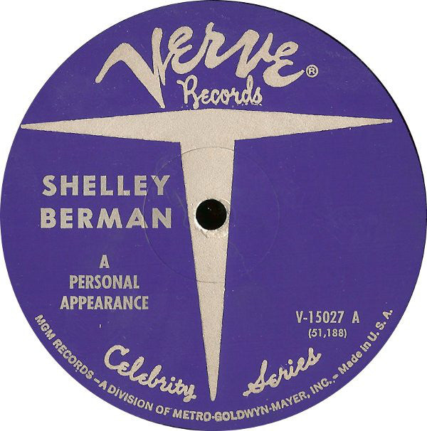 Shelley Berman : A Personal Appearance (LP, Album, Mono)