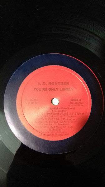 J.D. Souther* : You're Only Lonely (LP, Album, no )