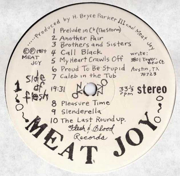 Meat Joy : Meat Joy (LP, Album, Han)