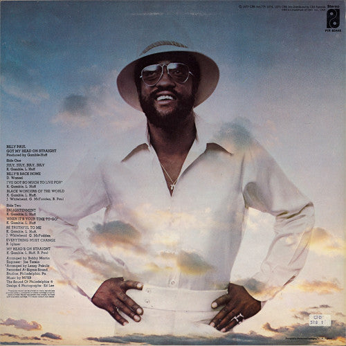 Billy Paul : Got My Head On Straight (LP, Album)