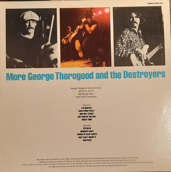 George Thorogood & The Destroyers : More George Thorogood And The Destroyers (LP, Album, All)
