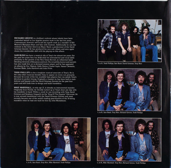 The Tony Rice Unit : Acoustics (LP, Album, All)
