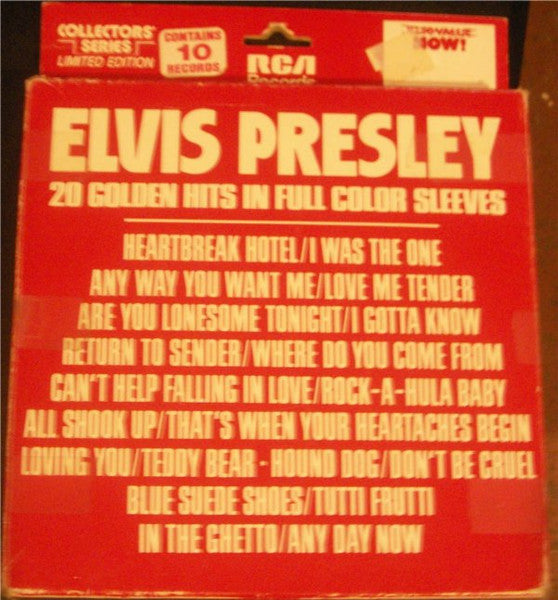 Elvis Presley : 20 Golden Hits In Full Color Sleeves (10x7", Mono, Ltd, RE + Box, Comp)