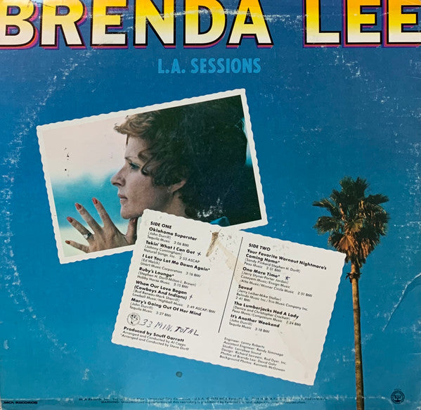 Brenda Lee : L.A. Sessions (LP, Album, Pin)