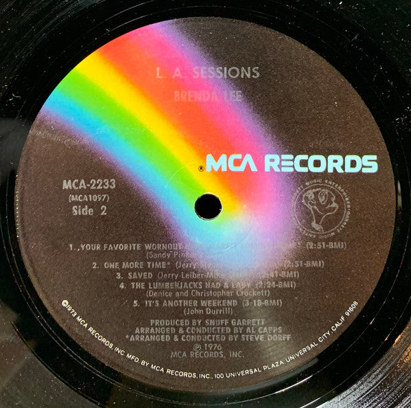 Brenda Lee : L.A. Sessions (LP, Album, Pin)