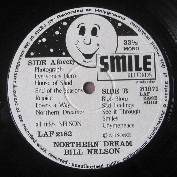 Bill Nelson : Northern Dream (LP, Album, Mono, Ltd, Num)
