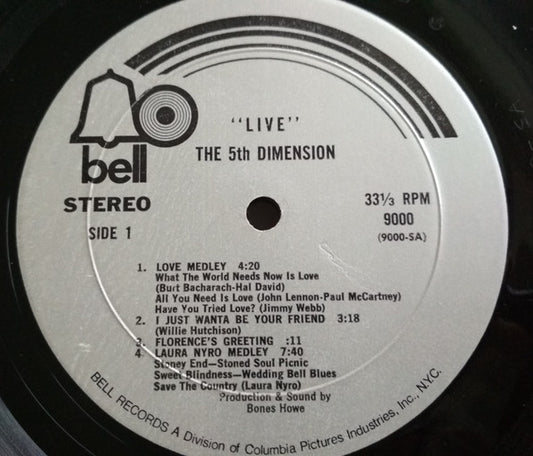 The Fifth Dimension : Live!! (2xLP, Album)