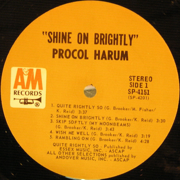 Procol Harum : Shine On Brightly (LP, Album, Pit)