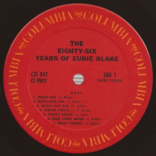 Eubie Blake : The Eighty-Six Years Of Eubie Blake (2xLP, Album, Gat)