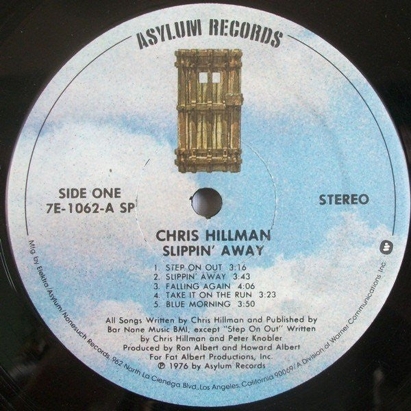 Chris Hillman : Slippin' Away (LP, Album, SP )