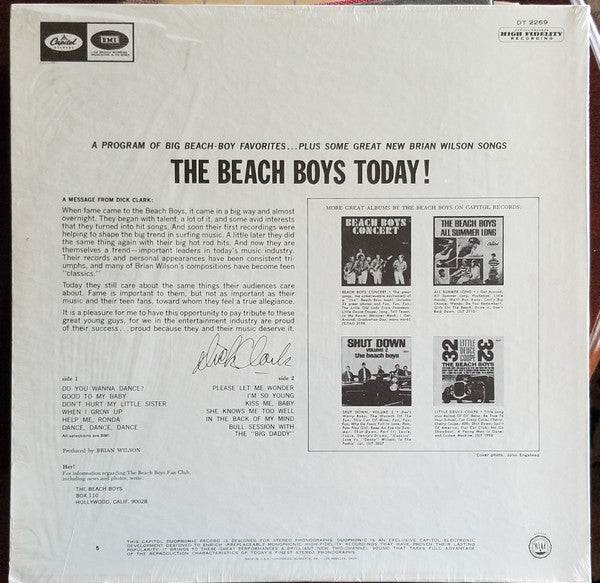 The Beach Boys : The Beach Boys Today! (LP, Album, Los)