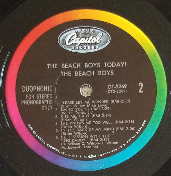 The Beach Boys : The Beach Boys Today! (LP, Album, Los)